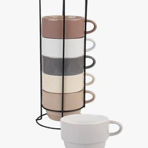 Stoneware Coffee Mug (Set of 6)