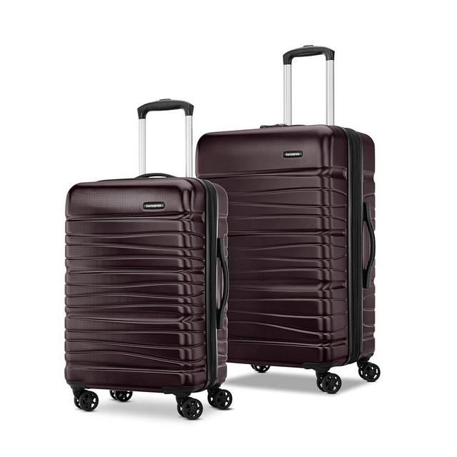 Samsonite Evolve Se Hardside Expandable Luggage with Double Spinner Wheels, Cordovan, 2PC Set (CO/M)