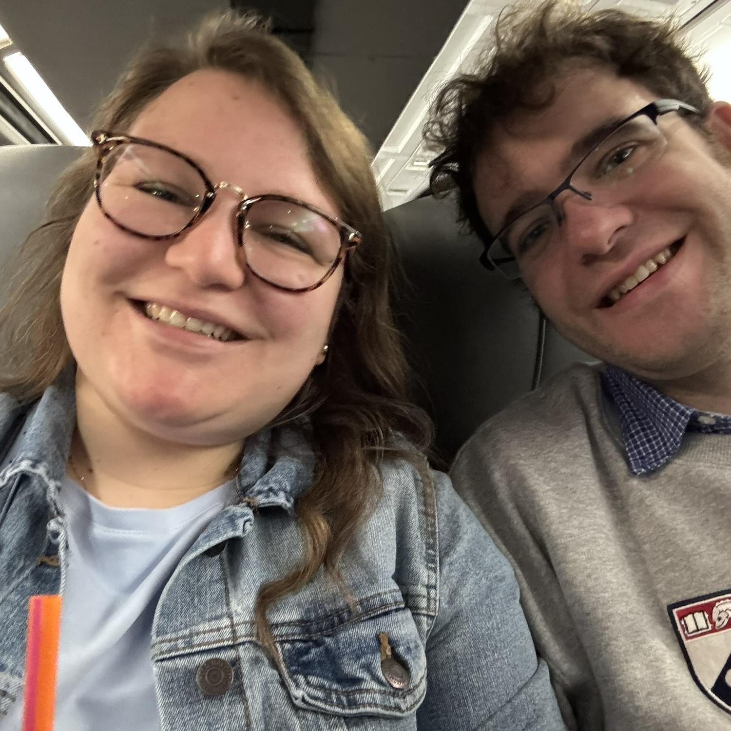 As mentioned, we like trains. This picture was taken on Amtrak recently. We look forward to trying European trains on our honeymoon.