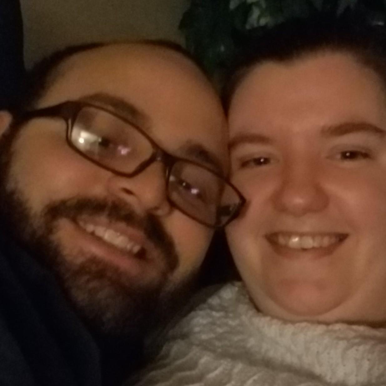This was taken December 29th of 2019, and is the first picture we took of us together. It was taken at the JVC (Jesuit Volunteer Corps) house while Zach was there.