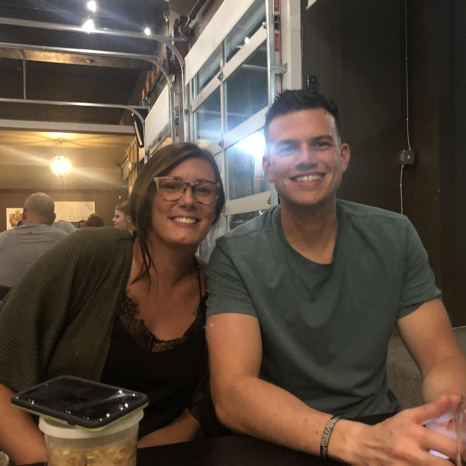 Our first photo together!