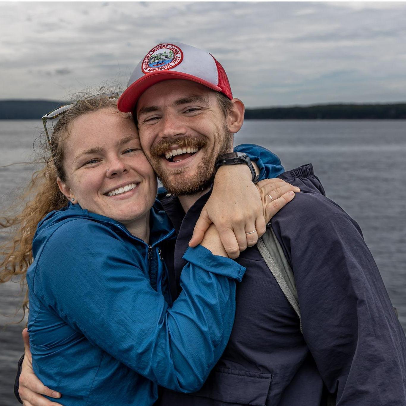 Somewhere in Lake Superior after the Point to La Pointe swim!
