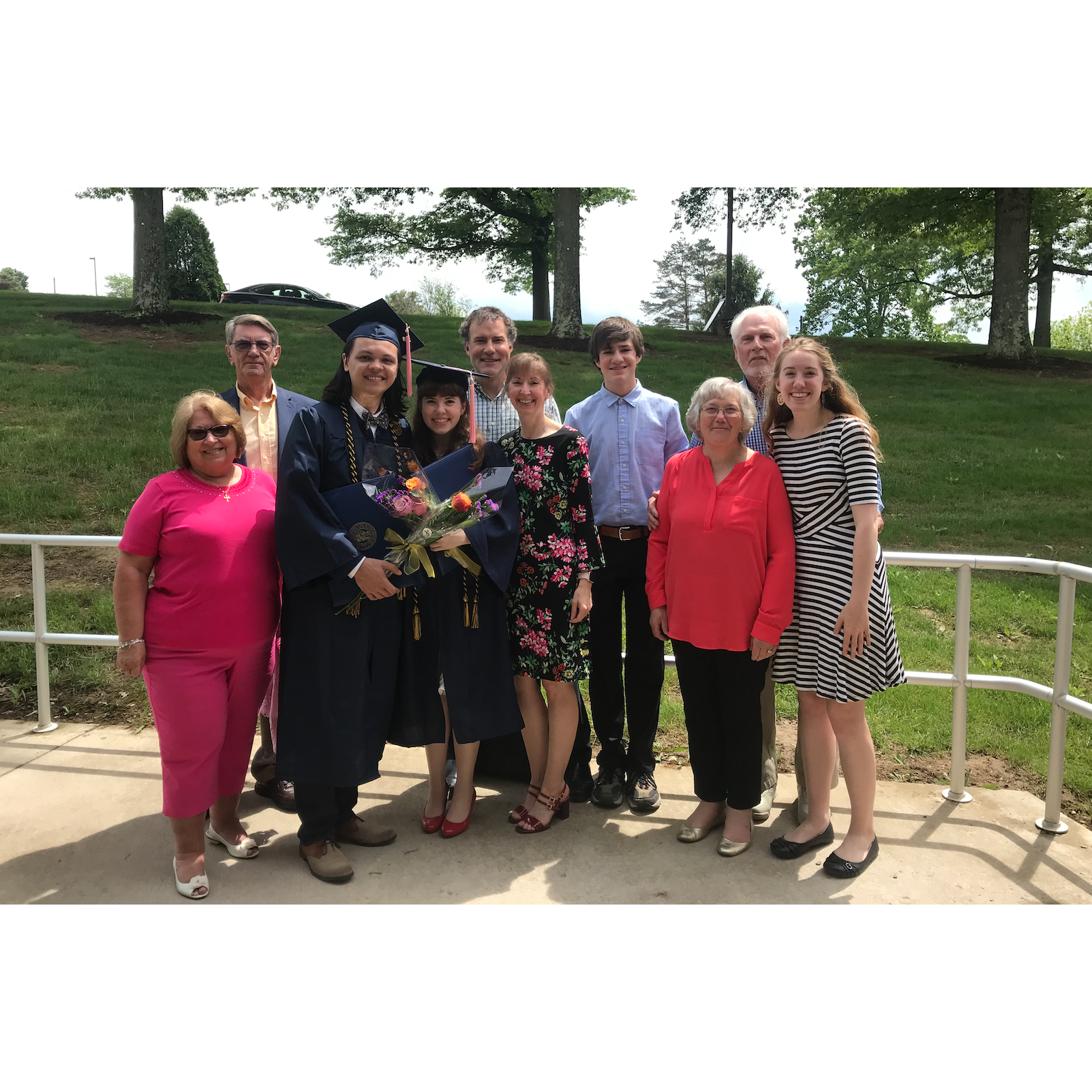 With Amy's family at our graduation!