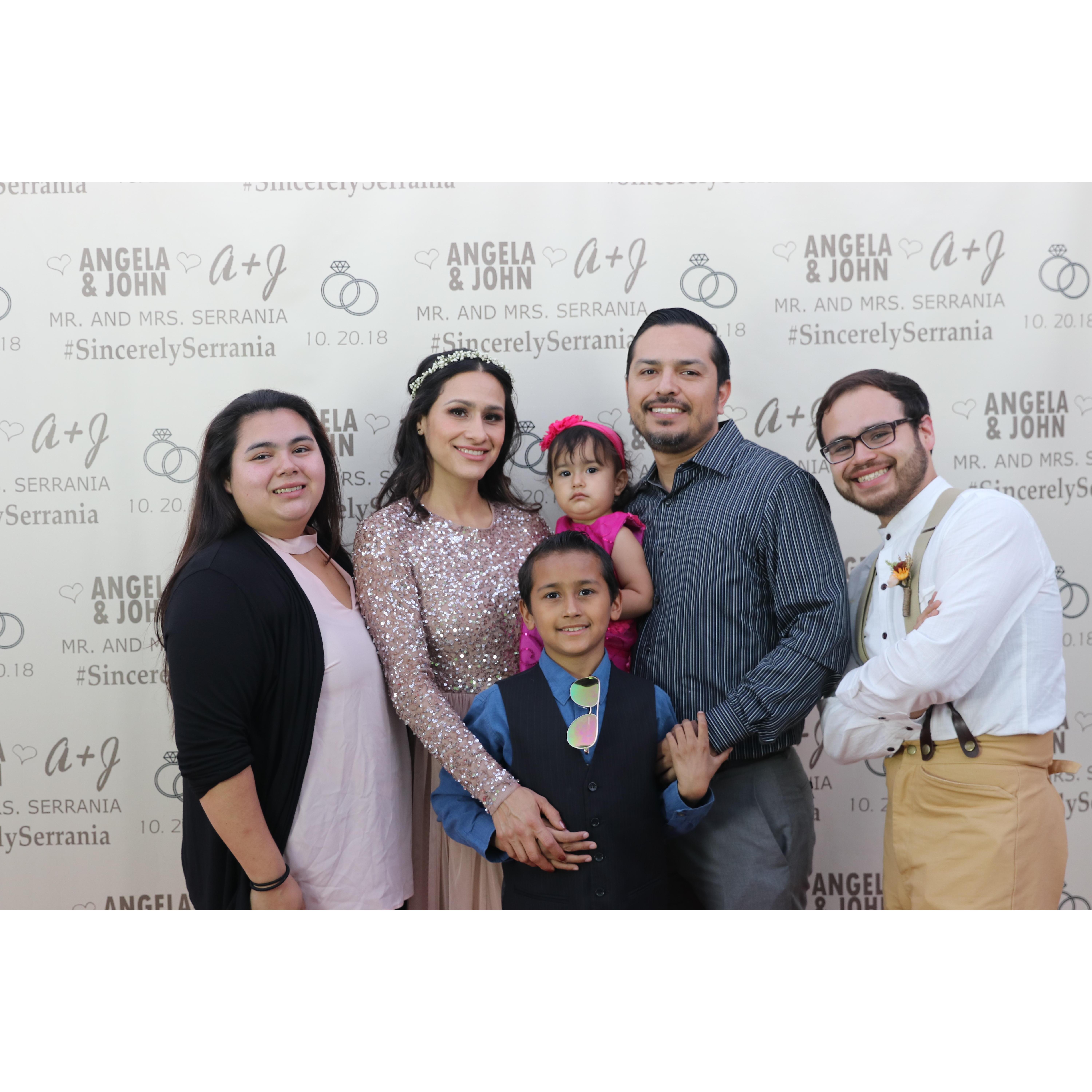 The Batres Family with Mary Lou Mulero and Jorge Soriano