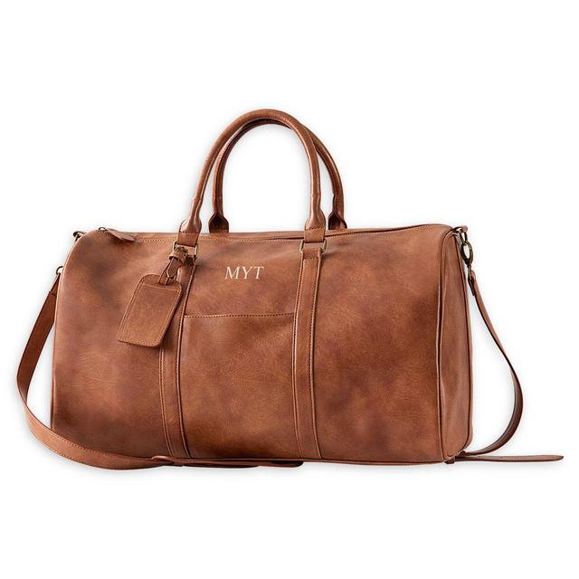 Cathy's Concepts Vegan Leather Duffle Bag in Brown