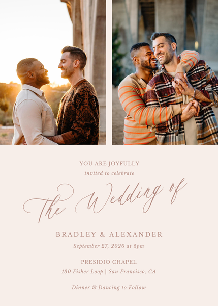 Andros Multiphoto | Linen | Zola Wedding Invitations