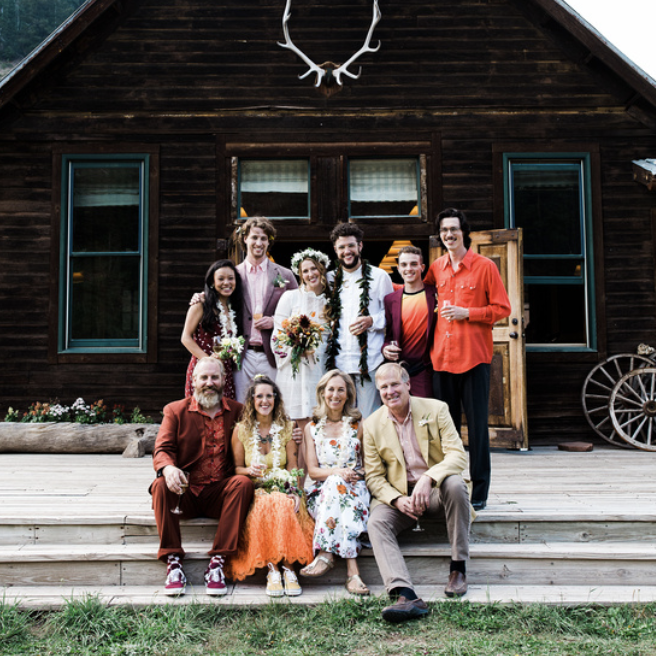 Everyone who attended our little mountain wedding!