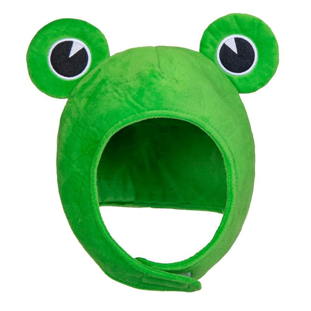 Yilistore Cute Plush Frog Hat,Green Frog Ears Hat Cap Hooded Frog Hat for Halloween Costume Cosplay Party
