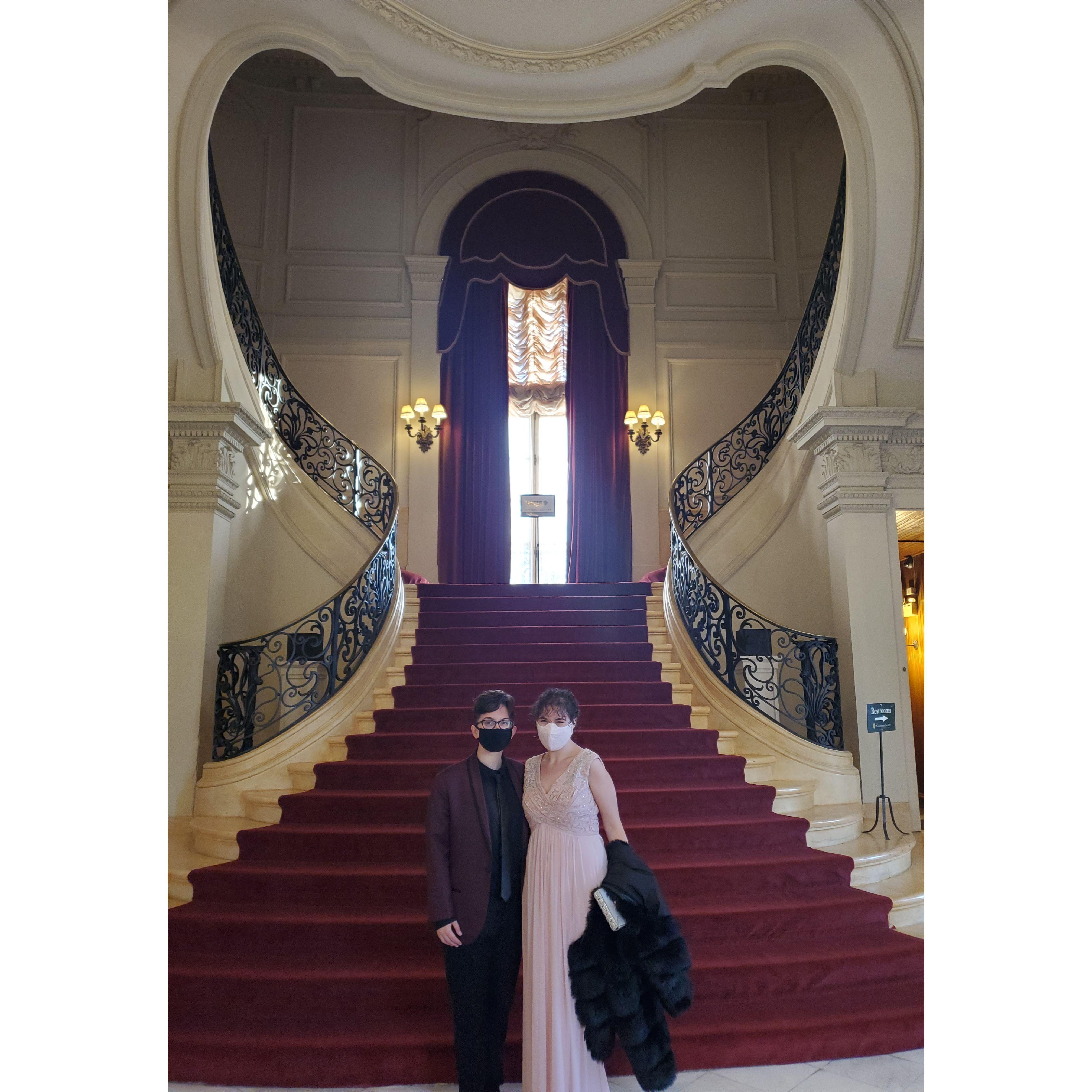 Our first anniversary - the Rosecliff Mansion in Newport