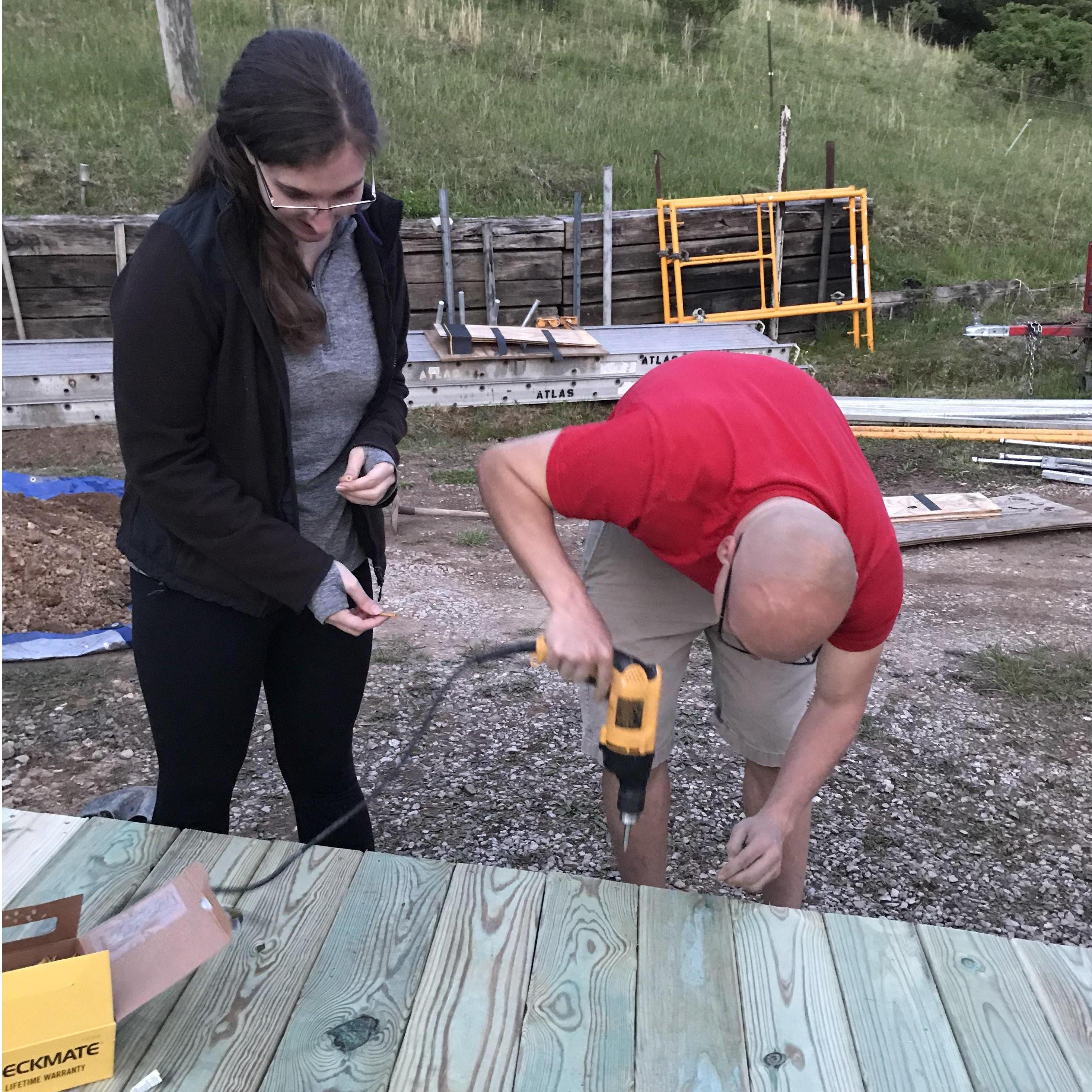 Building a ramp together with St. John UMC Youth- April 2021