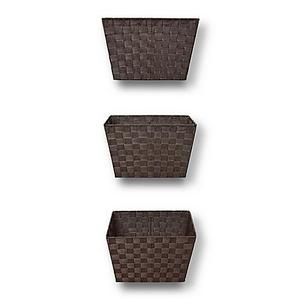 Lamont Home - La Mont Carly Wall Hanging Basket in Chocolate (Set of 3)