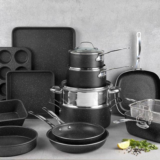 Granite Stone 20 Pieces Aluminum Non Stick Cookware Set