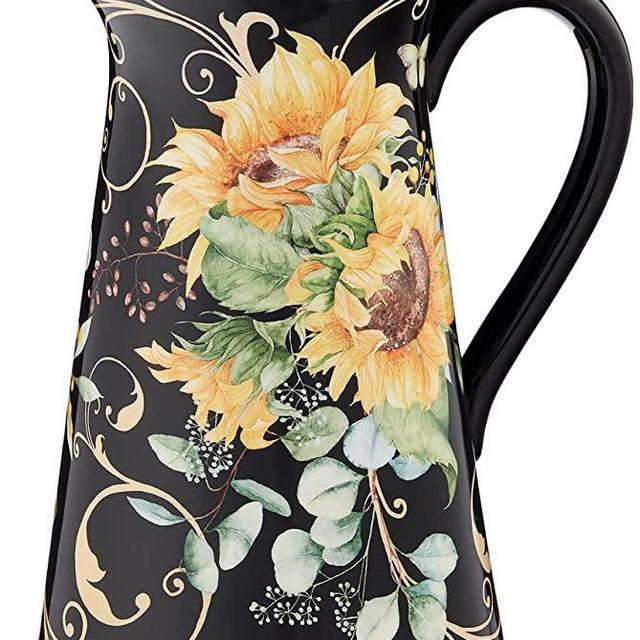 Certified International Sunflower Fields 96 oz. Pitcher, Multi Colored