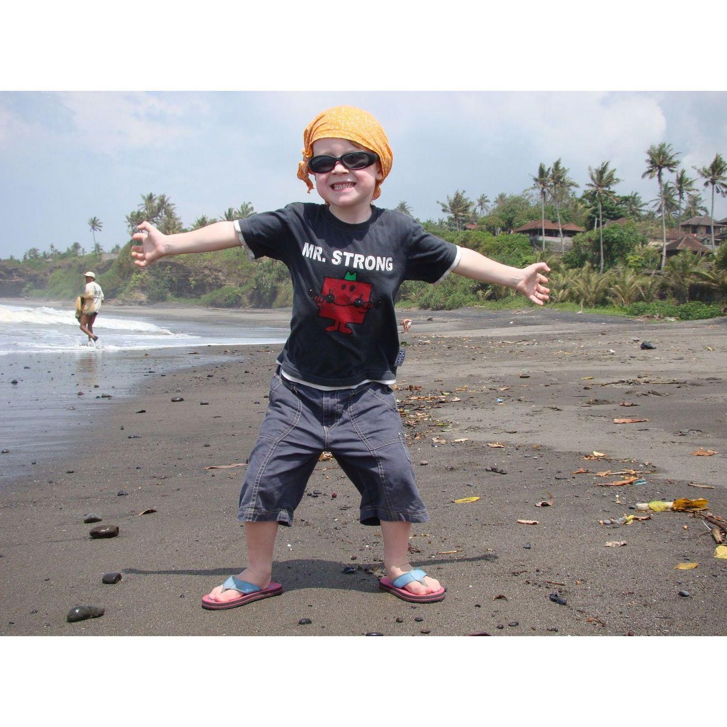 Quinten in Greece as a child.