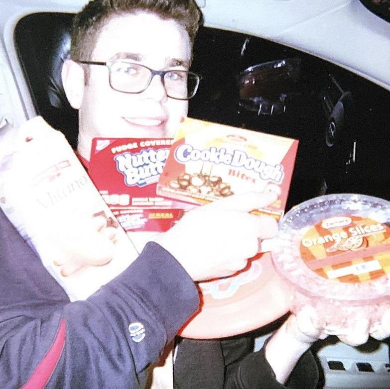 The night of our first date! We bought a disposable camera, picked our top three favorite candies for the other to try. Jeffrey then brought the leftovers to our shared English class the next day!