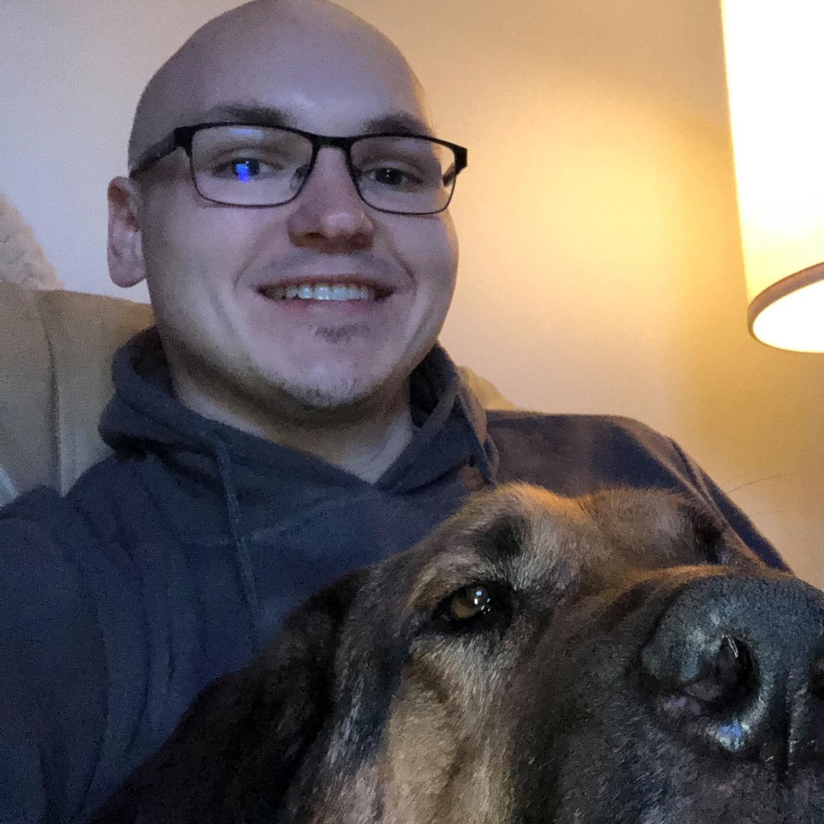 The Photo That Started It All: Kyle and Samson (This is the first photo Jess saw on Kyle's profile back in December 2020.)