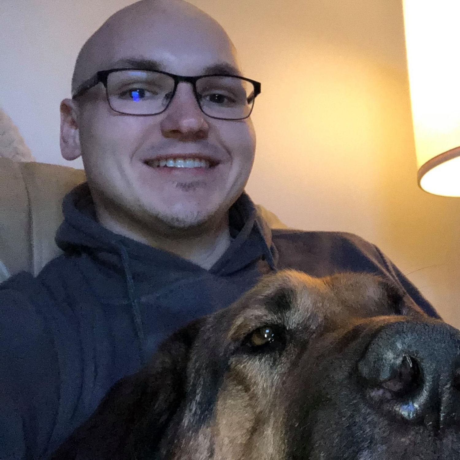 The Photo That Started It All: Kyle and Samson (This is the first photo Jess saw on Kyle's profile back in December 2020.)