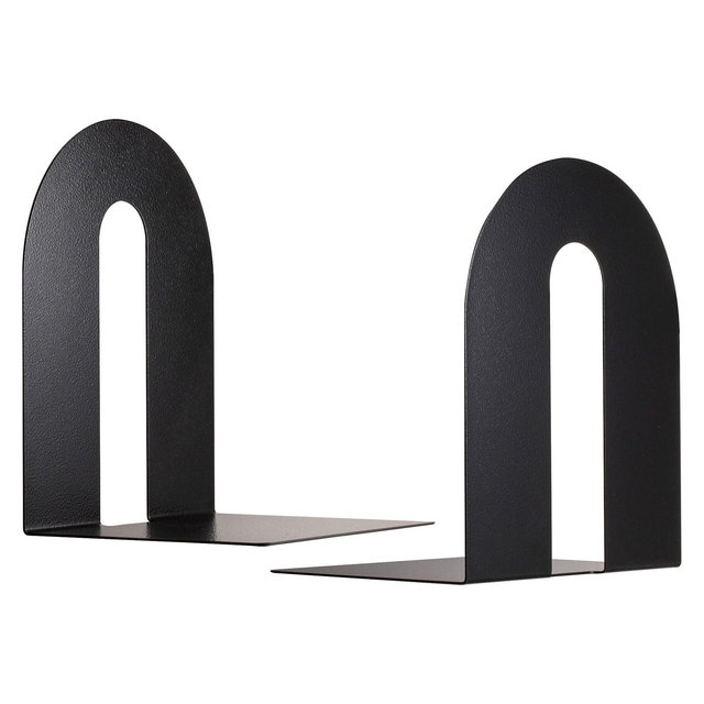 Officemate Heavy Duty Bookends Heavy Duty 8"x8"x10" Black 93142