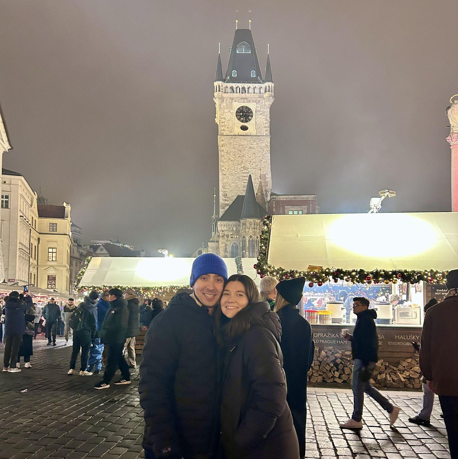 At the Christmas Market in Prague, Czech Replublic!