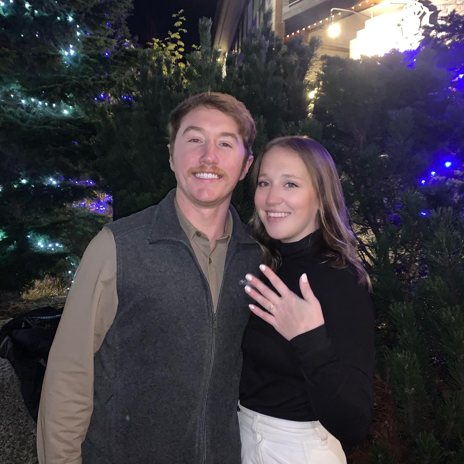 Whistler 2023-

WE ARE ENGAGED!!! Alex surprised Brooke and proposed in Whistler Village as they were walking to dinner. Brooke was so surprised, she forgot to say “yes”.