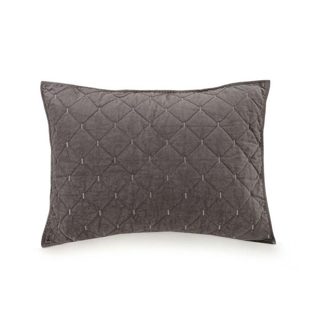 Ayesha Curry™ Cotton Velvet Standard Pillow Sham in Grey