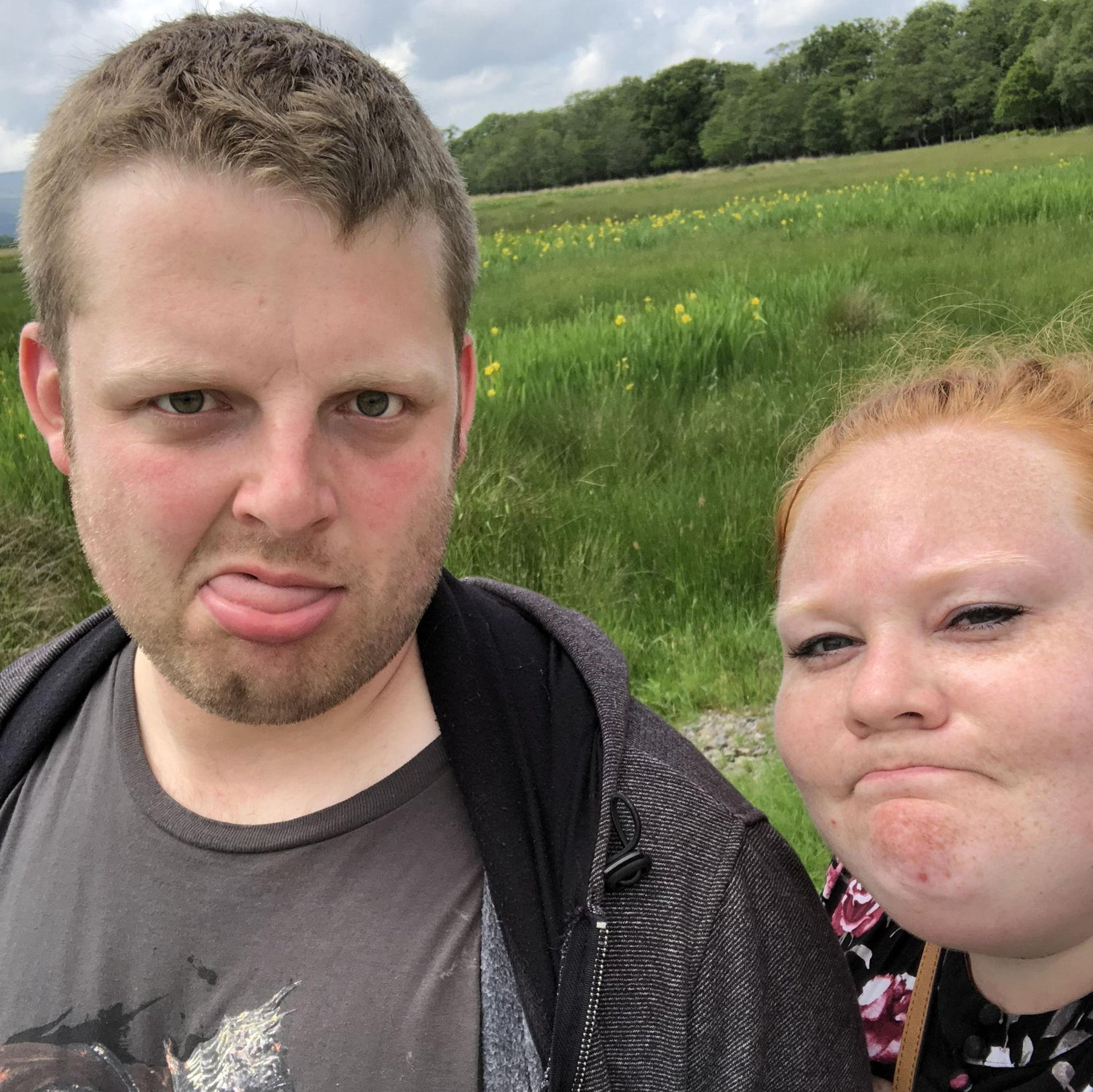 Our first picture together…walking through Killarney National Park!