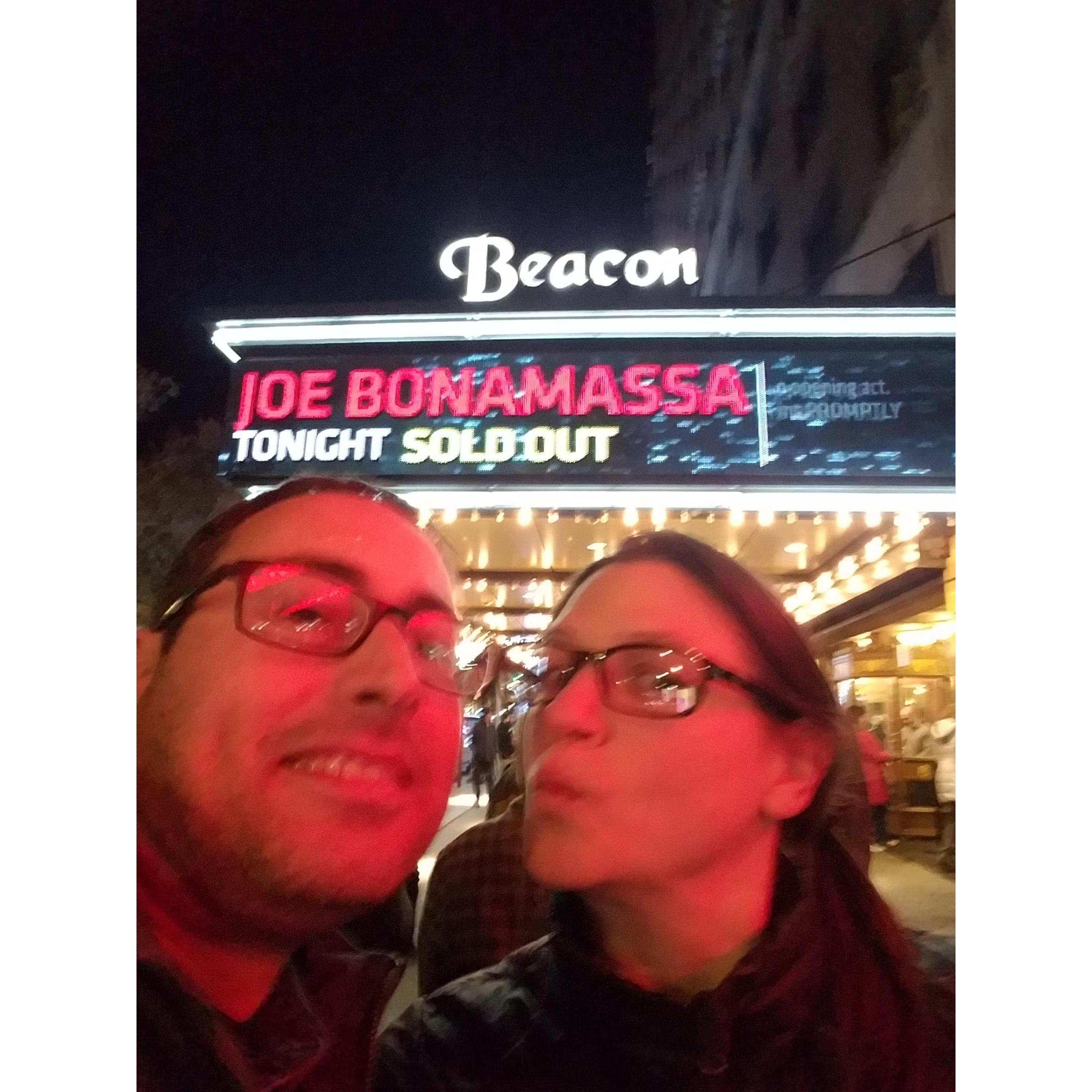 Joe Bonamassa at the historic Theater NYC.