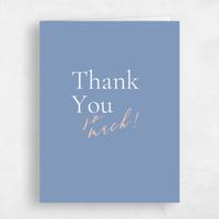 Blue Wedding Thank You - Violetta Portrait