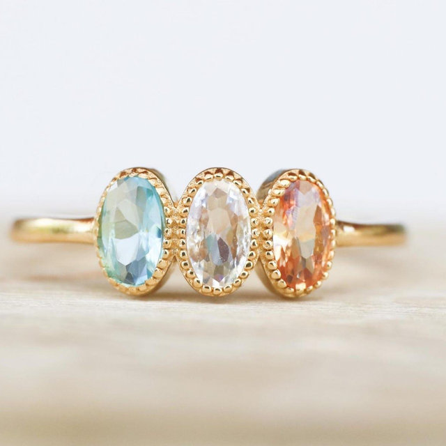Personalized Jewelry Gift, Family Birthstone Ring, Perfect Gift for Her, Unique Gift for Mom, Grandma Ring, Mothers Day Gift, Gold Ring
