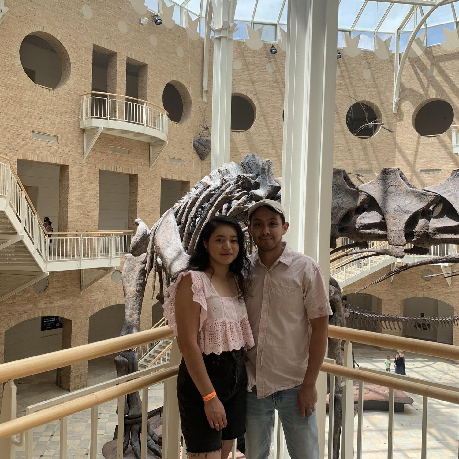 One of our double dates with Sarah and Richard at the Fernbank Museum.