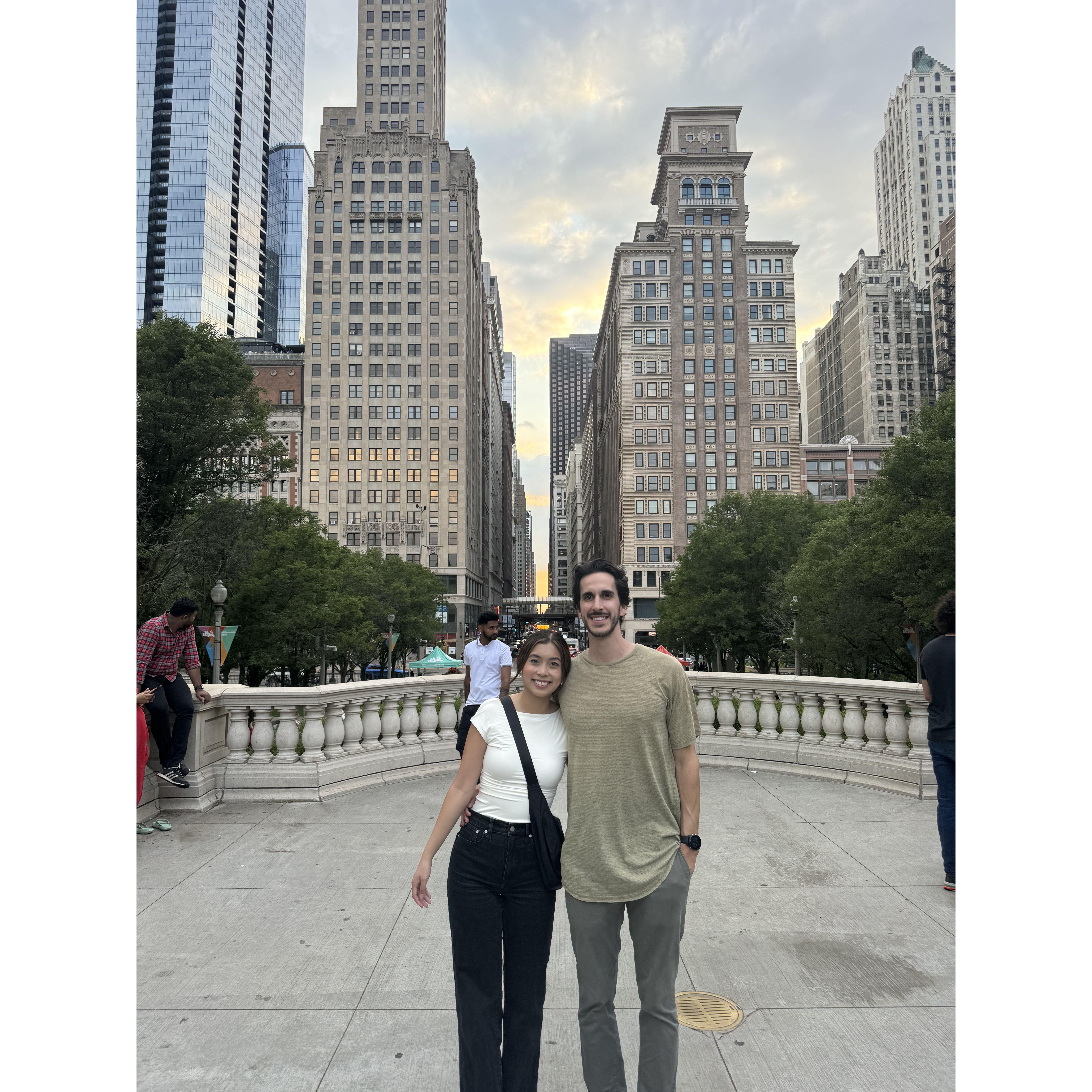 Matt explores Chicago for the first time
