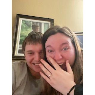 This photo was taken right after Adam asked Heidi to marry him!