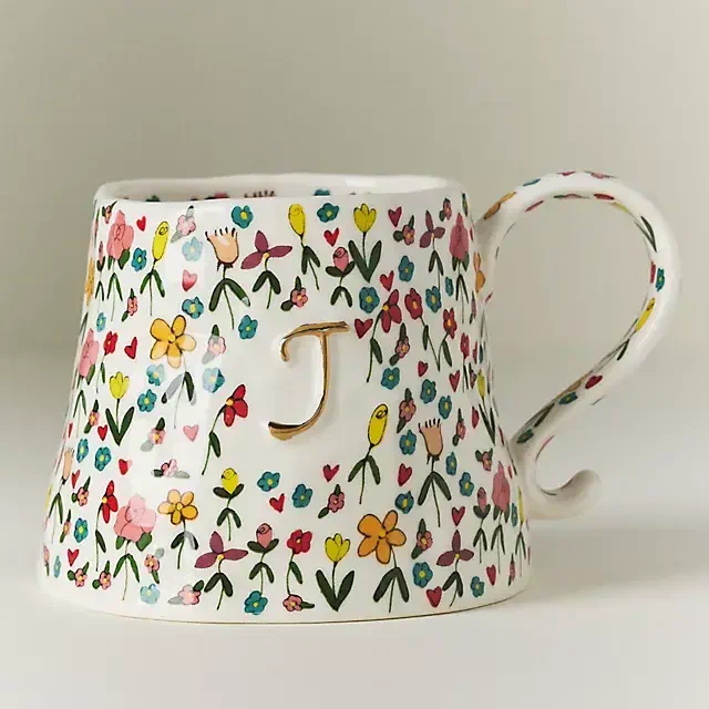 The Mud Fairy Stoneware Monogram Mug