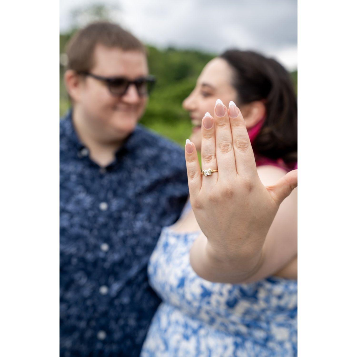 Engagement photos 2025. We haven't seen my ring in this park yet!