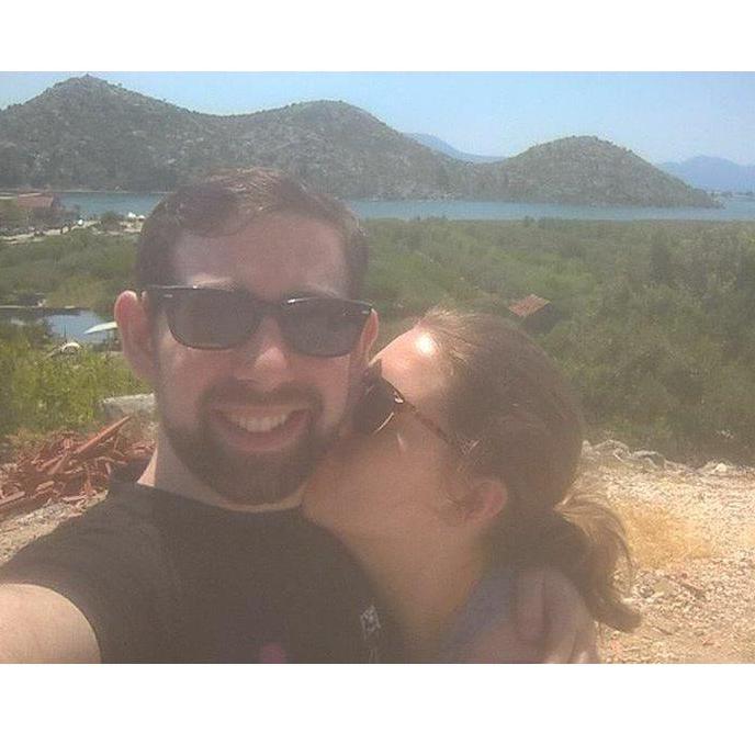 Stopping for a picture somewhere in Croatia, 2017