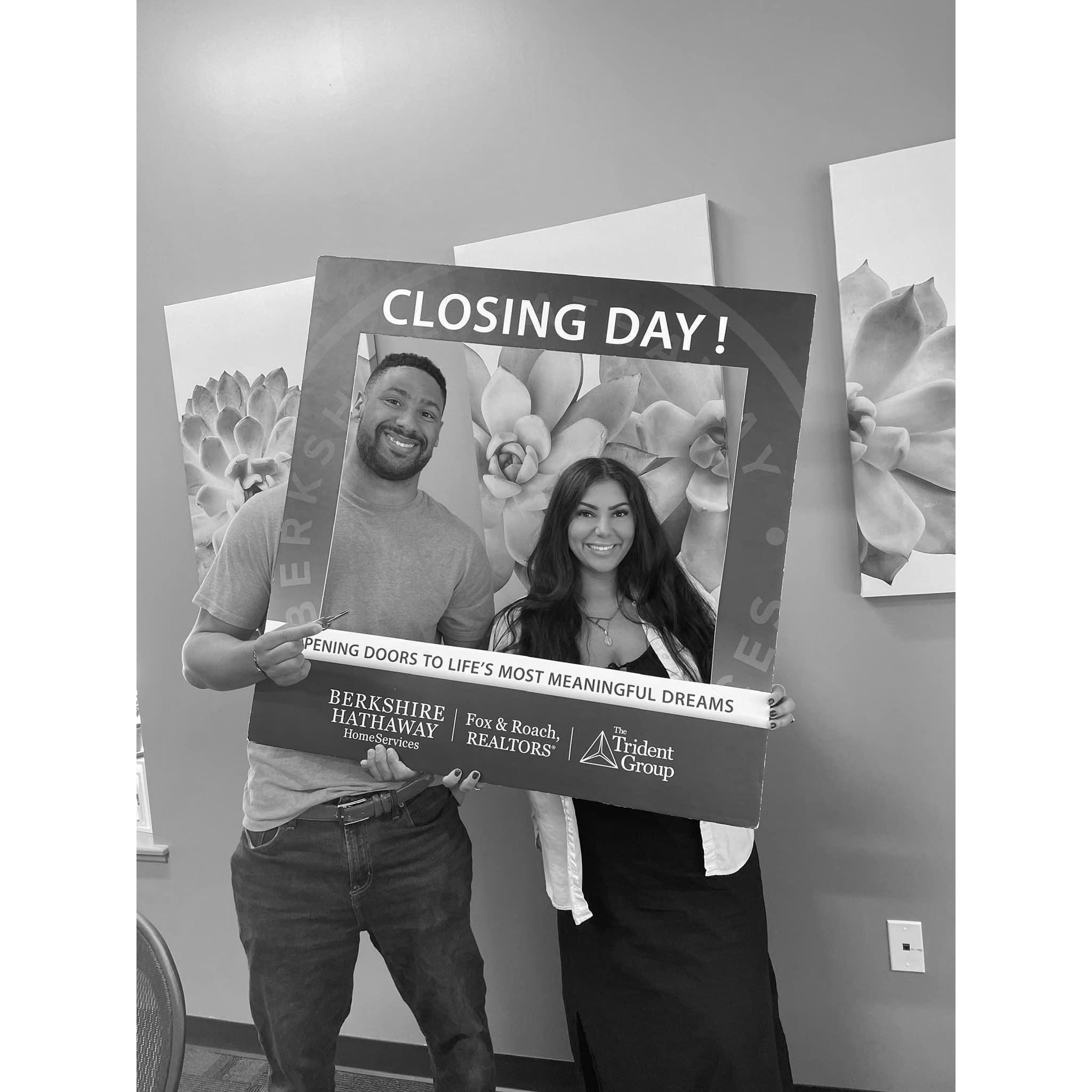 We bought our first home