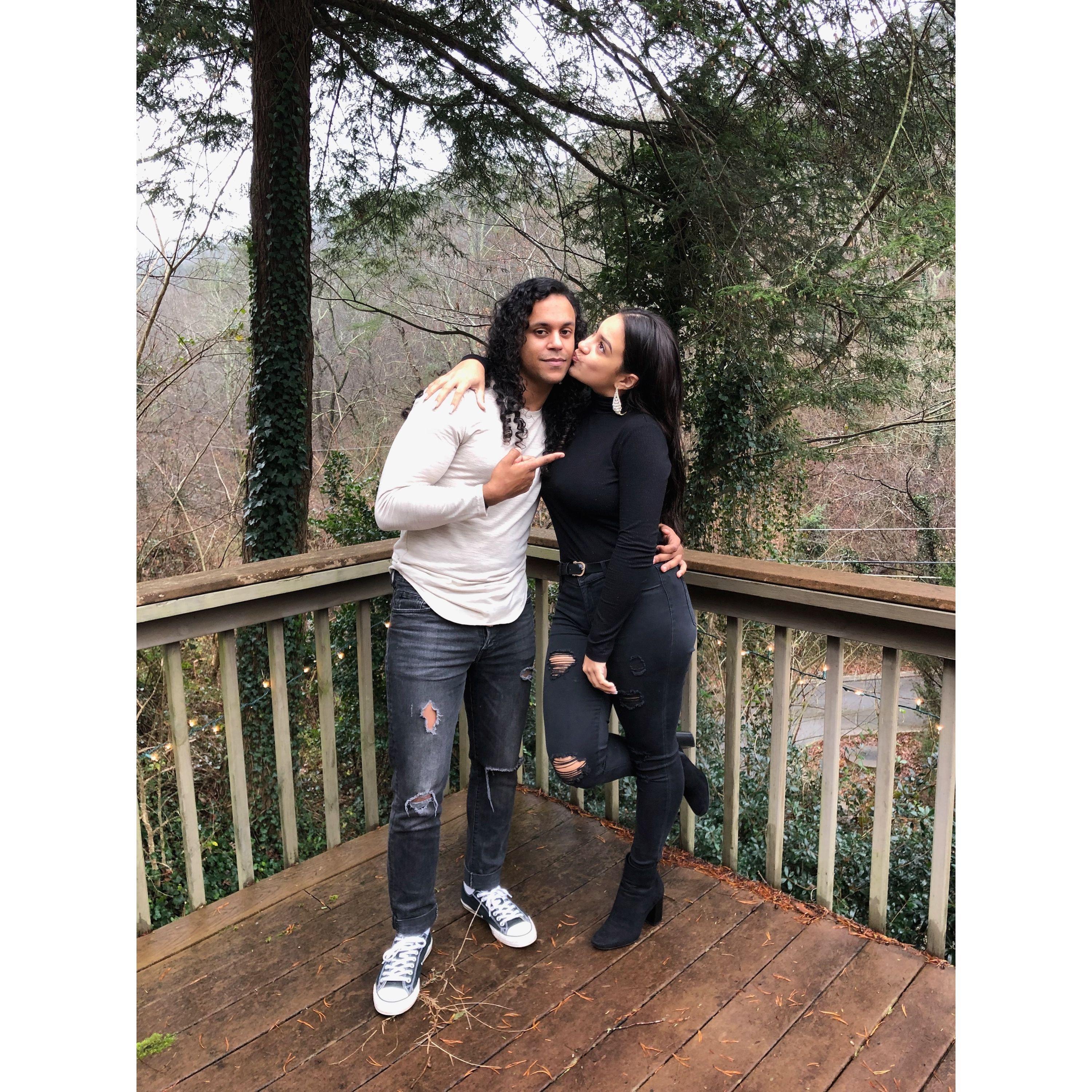 Our first attempt of a "couple" picture.. it was a little awkward.