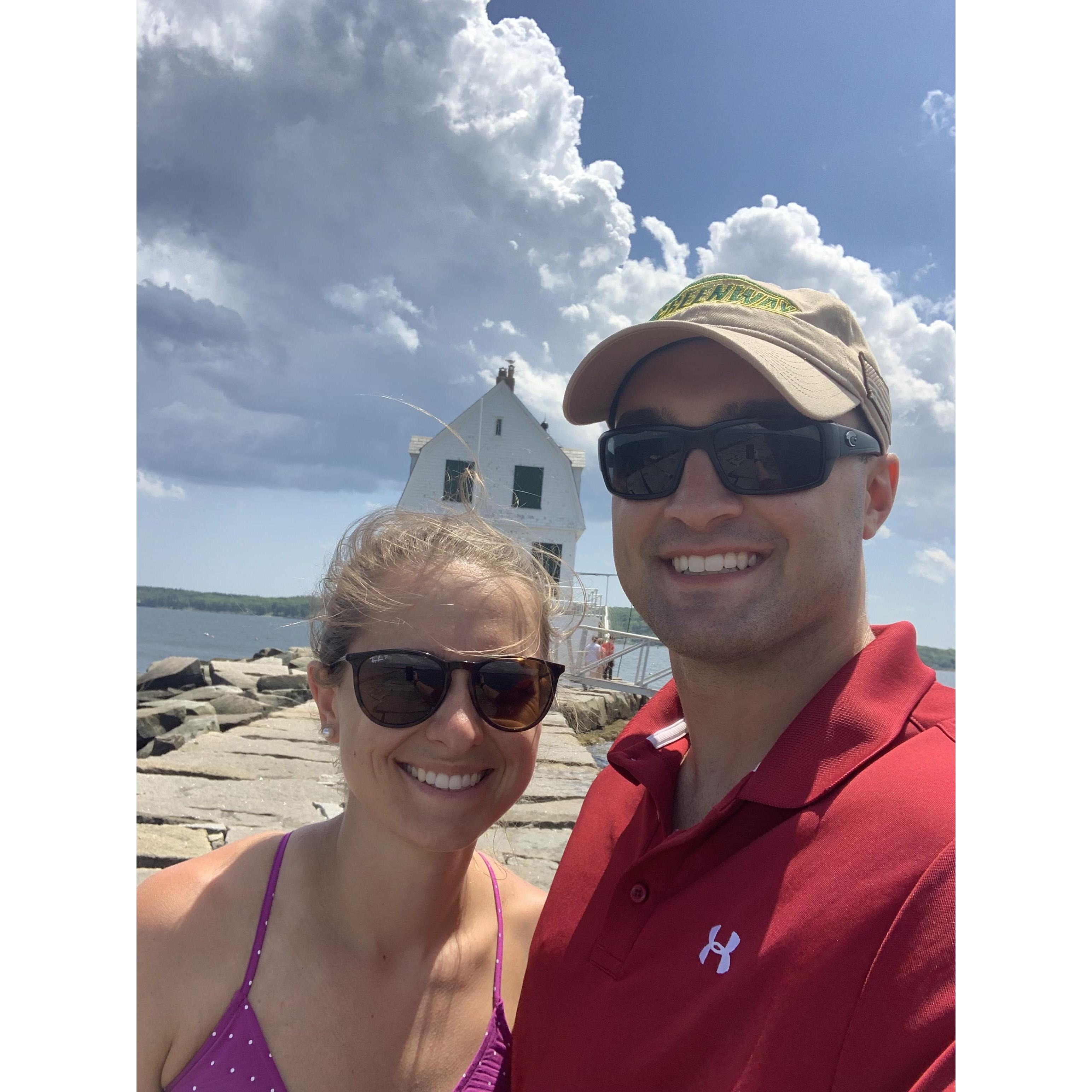 On our trip to Maine before Ryan's deployment in 2019
