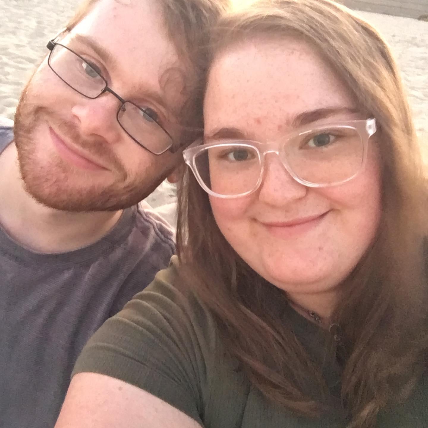 Photo we took on the beach after moving to Revere, MA. 