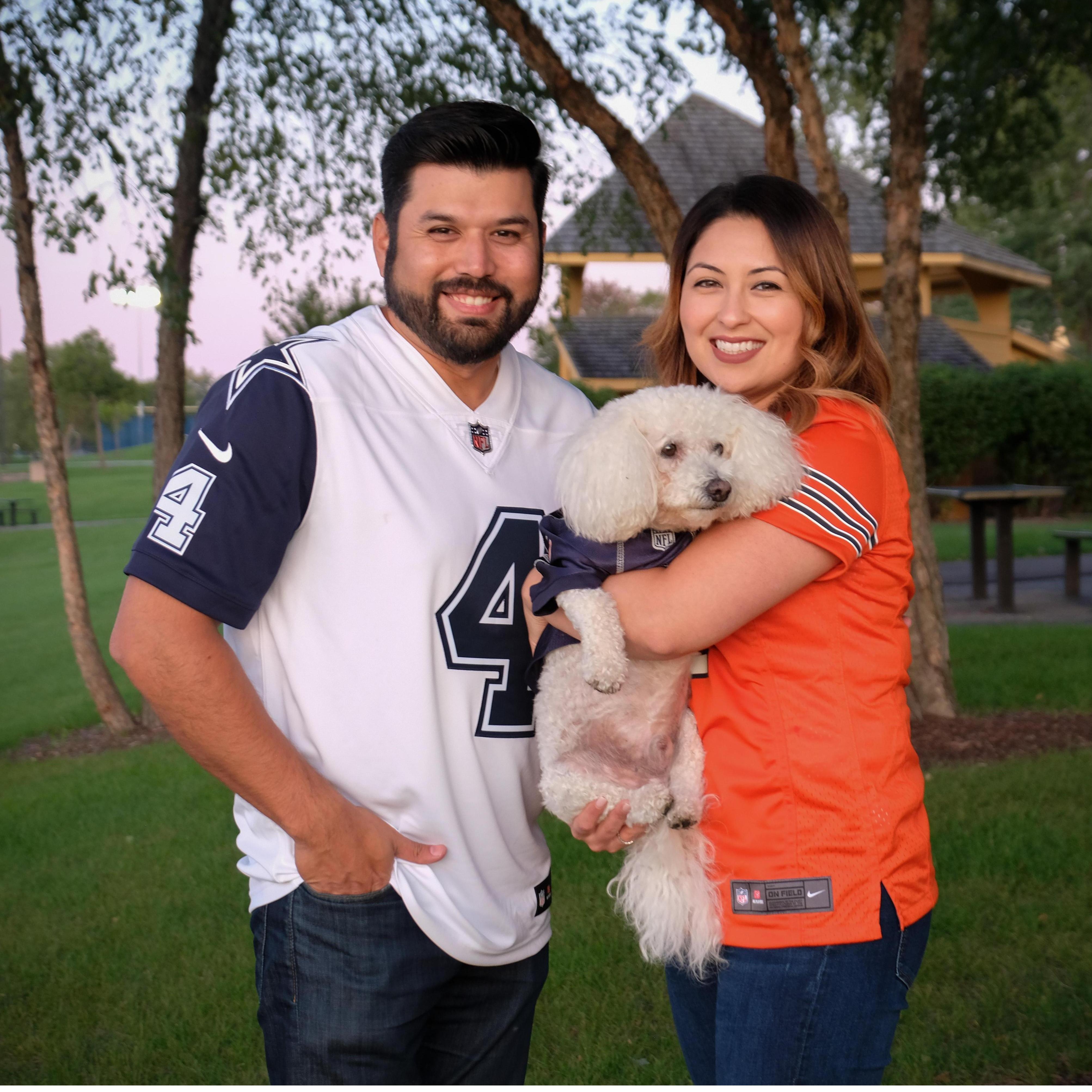 A lone Cowboys fan in Bears country