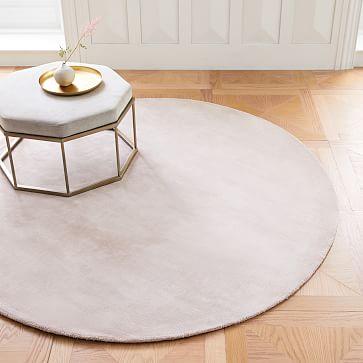 Lucent Round Rug - Dusty Blush