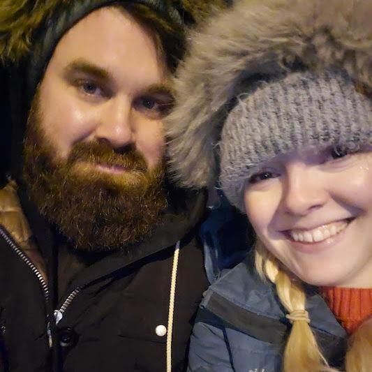 First actual date! Cosmo spilled Charles' beer.