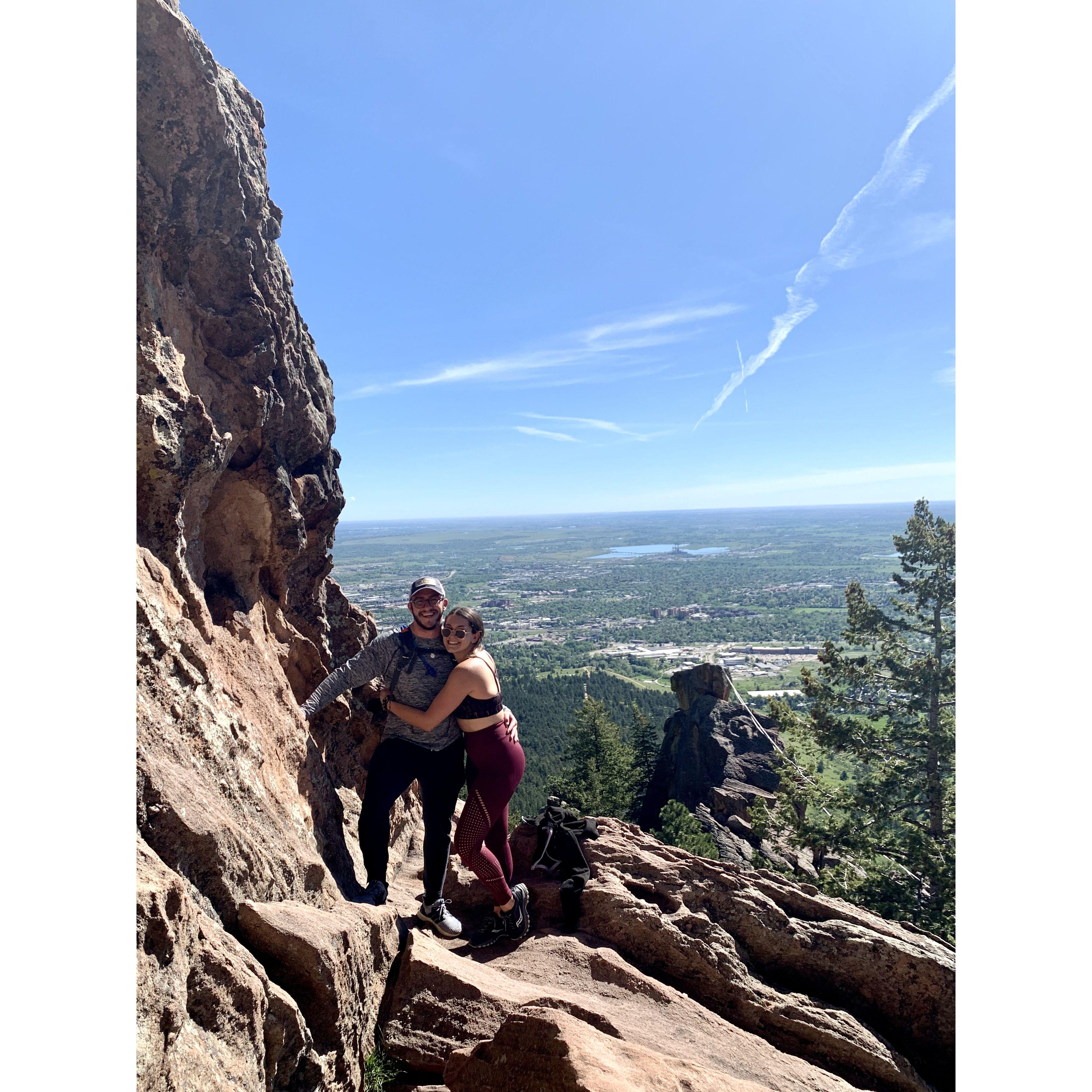 Our very first hike after moving to Colorado in May 2020!