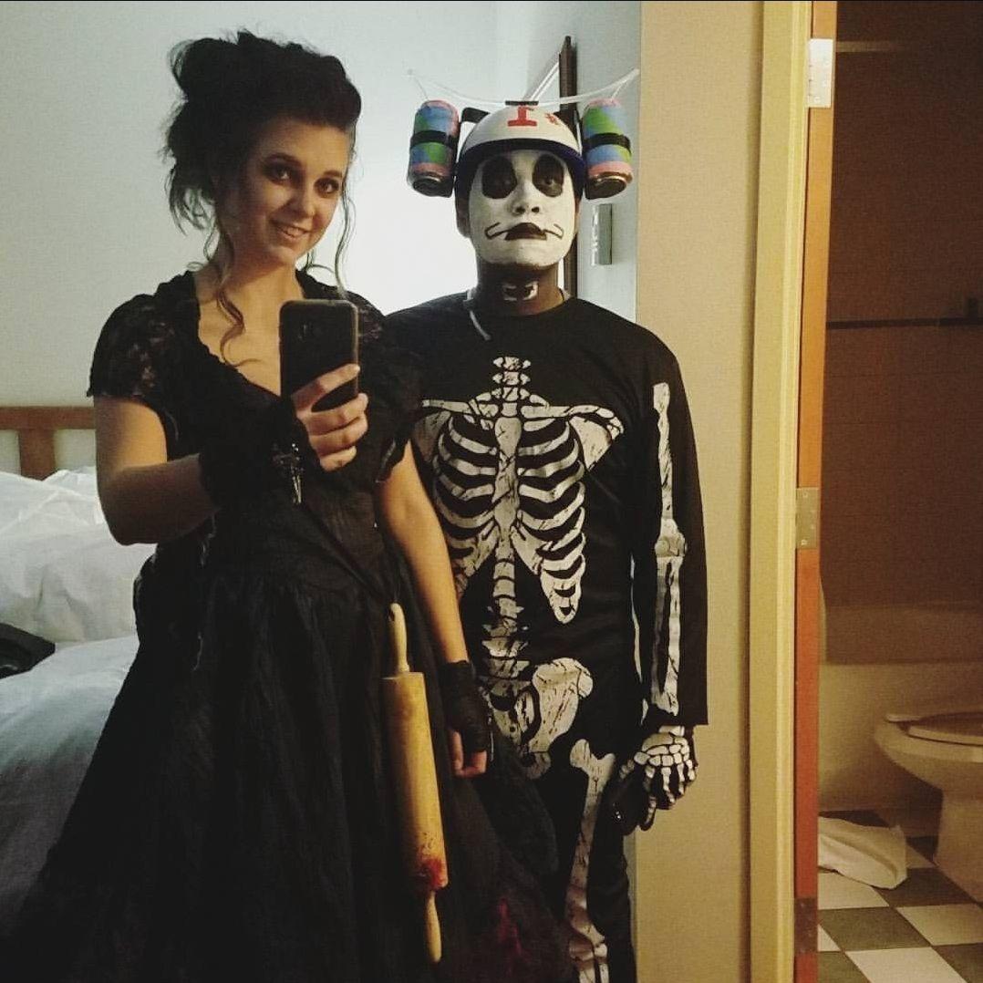 Our first Halloween, Mrs. Lovett and Smitty WerbenJagerManJensen - 2017