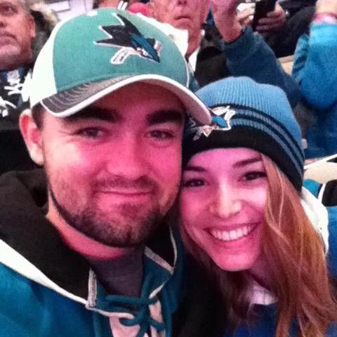 Sharing our mutual obsession over the San Jose Sharks.