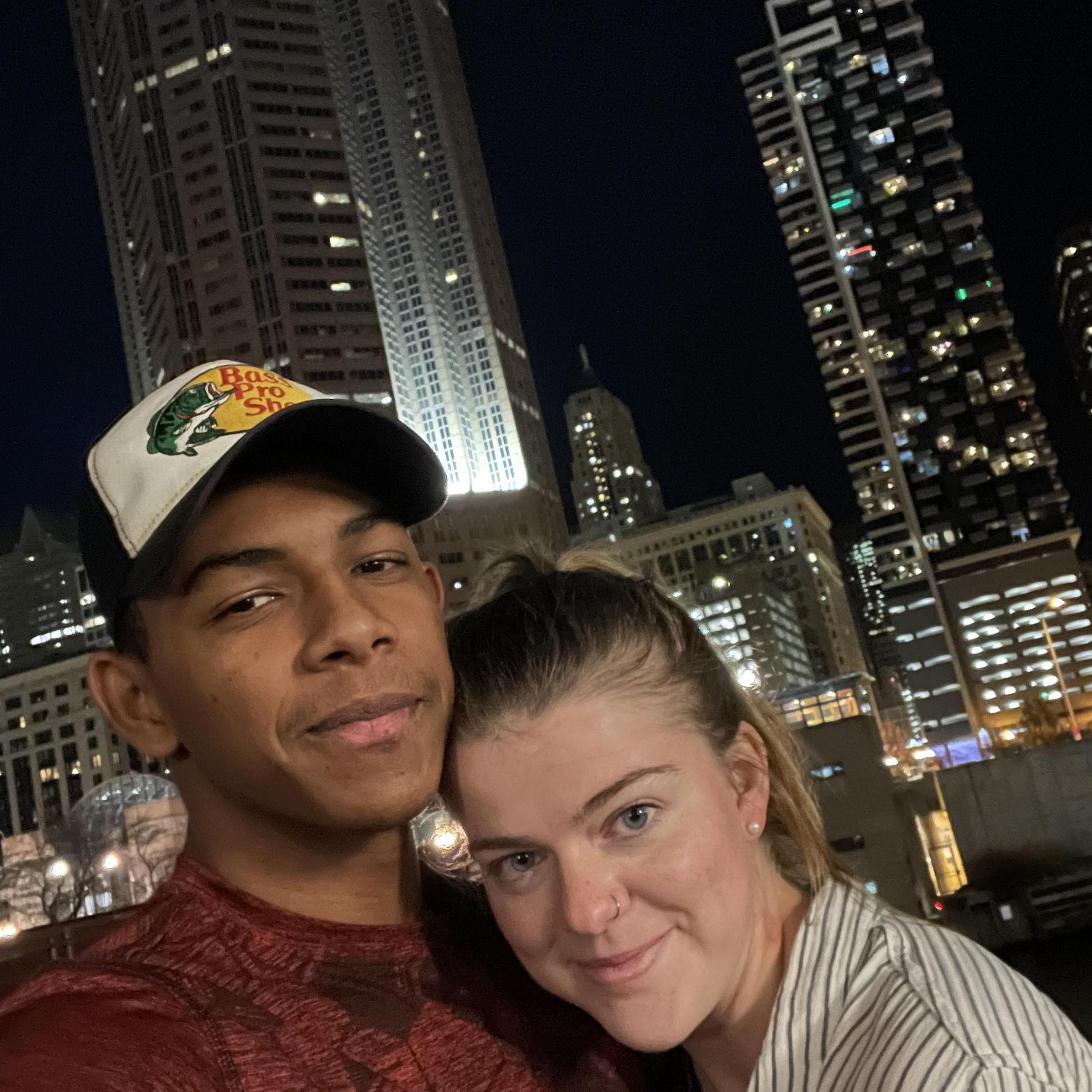 Daniel's first time in Chicago!