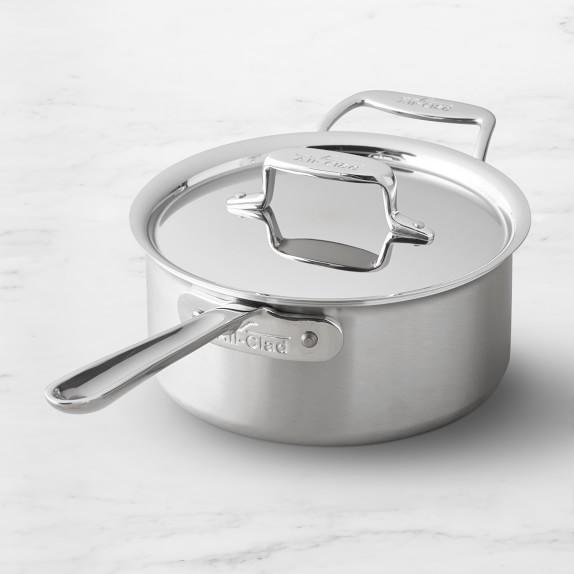 All-Clad d5 Brushed Stainless-Steel Saucepan 1.5 qt