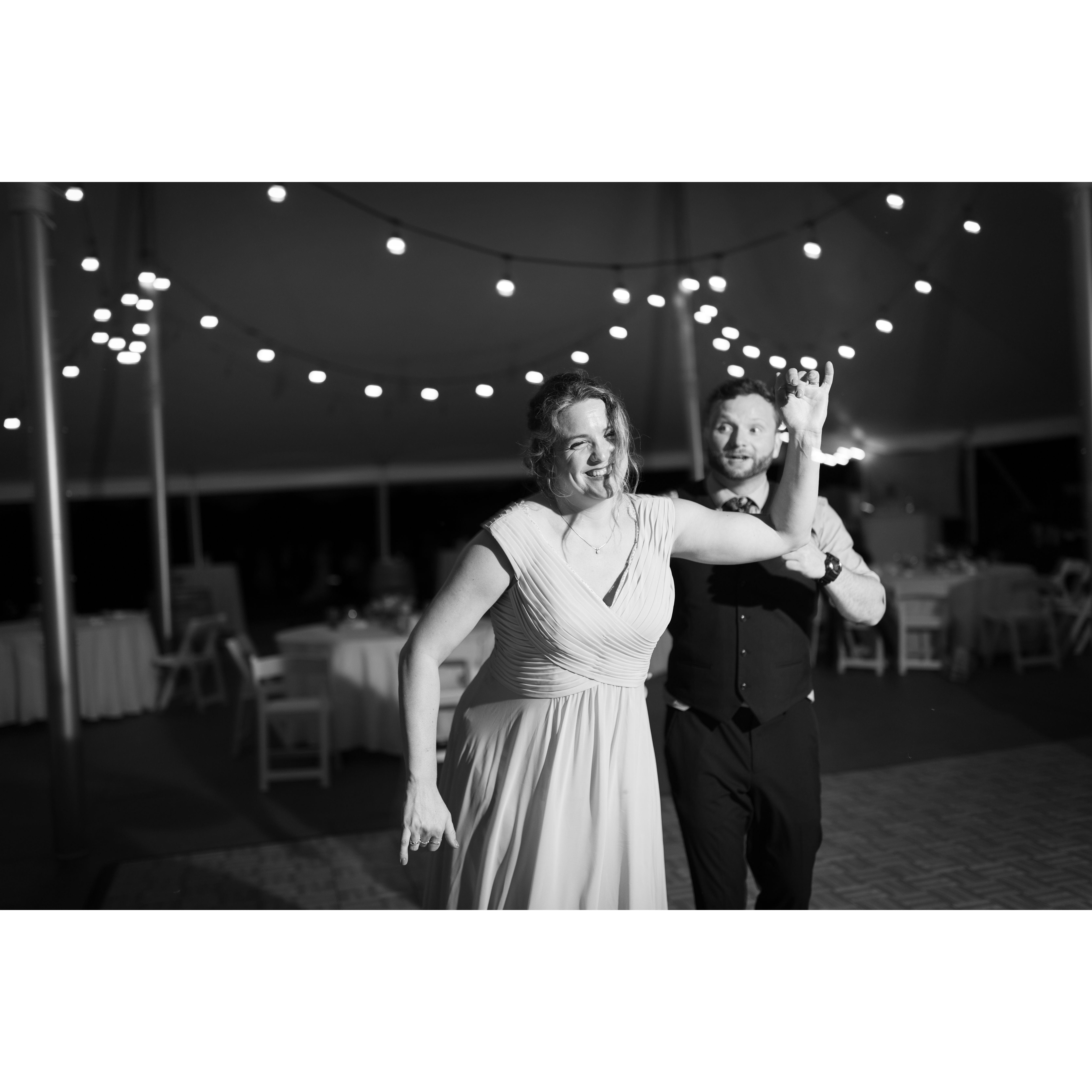 We know how to tear up a dance floor. In fact, it's what we're known for. From Laura Hackney's wedding. Thanks to Owls Iris Photography for the amazing picture!