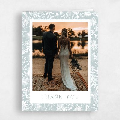 Blue Wedding Thank You - Wildbloom Photo