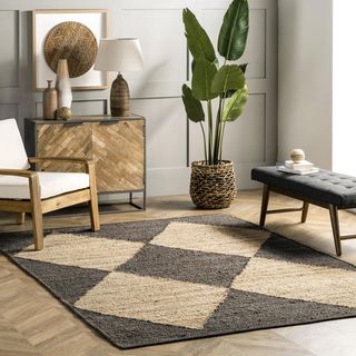 Pandora Diamond Jute Area Rug